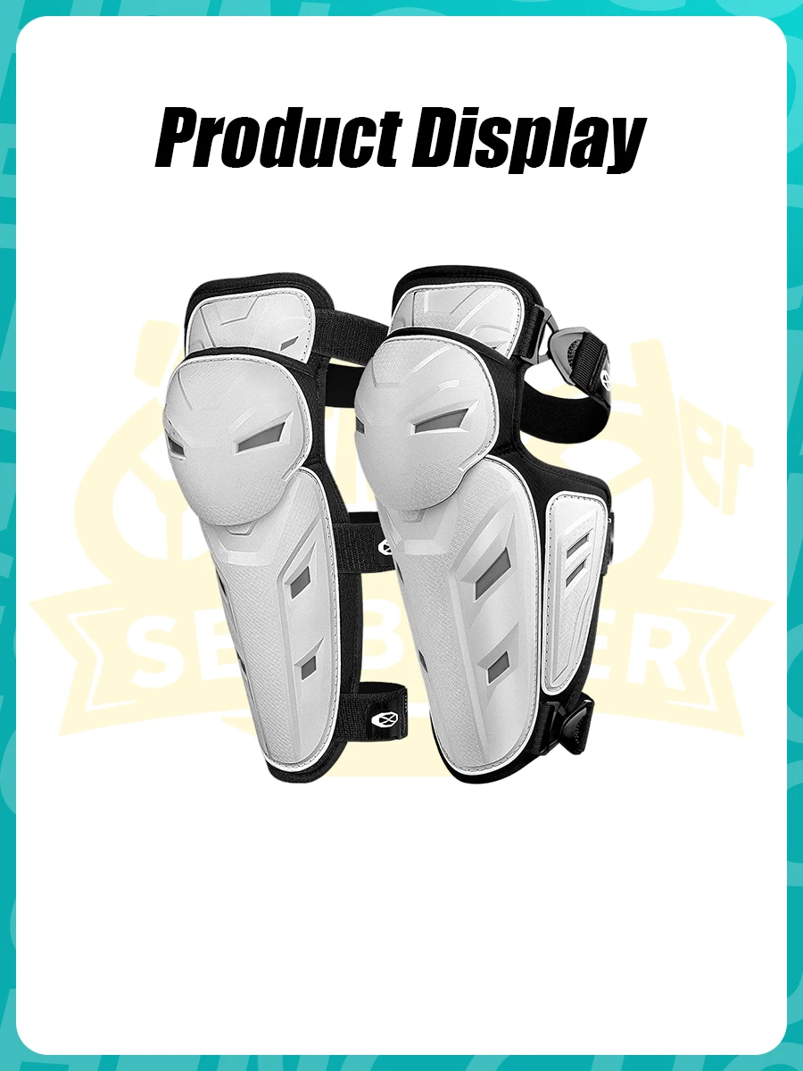 SENBEDER Motorcycle Knee Elbow pads Heavy Duty Impact Protection Adjustable Universal Fit for moto cross enduro Riders set