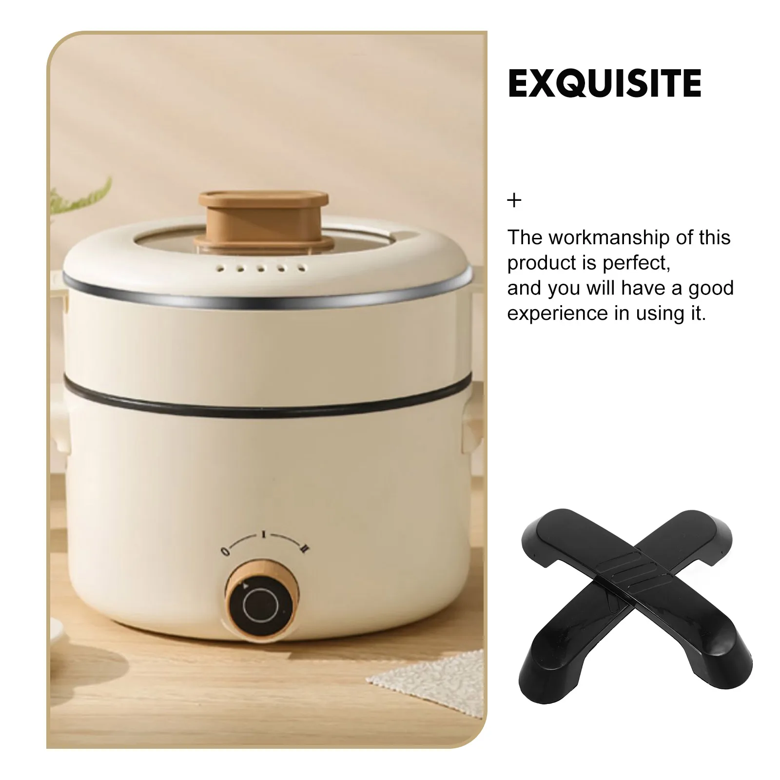 

2Pcs Replacement Pot Lid Handle for Rice Cookers Woks Pressure Pots Ergonomic Design Secure Grip Modern Finish Universal Fit