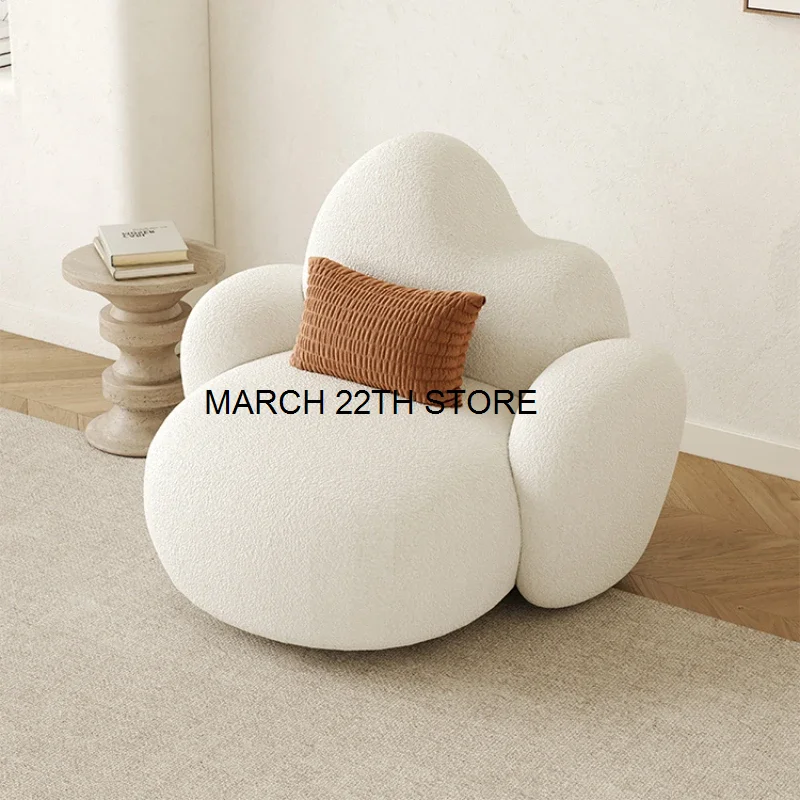 White Cloud Living Room Sofas Modern Fabric Minimalist European Corner Couch Cozy Floor Cushions Divano Household Furnitures