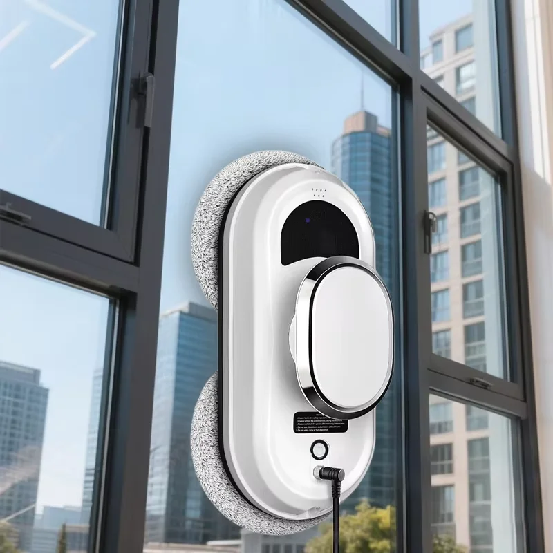 آلة تنظيف النوافذ الكهربائية الذكية مع جهاز تحكم عن بعد منظف الزجاج الأوتوماتيكي للمنزل جدار زجاجي عالي الارتفاع #1