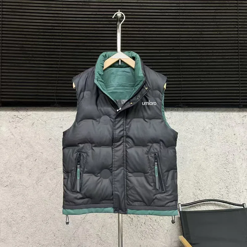 Korean Down Cotton Padded Vest Men's Golf Wear 2024 Winter New Golf Vest Stand Collar Keep Warm Casual Coat Men Golf Clothes신상재킷