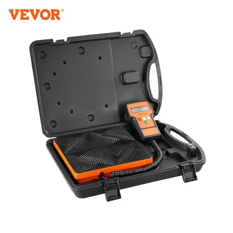 

VEVOR Refrigerant Scale 110/220 LBS HAVC Charging Recovery Freon Scale with Wired Remote Control 2/5g High Precision Electronic