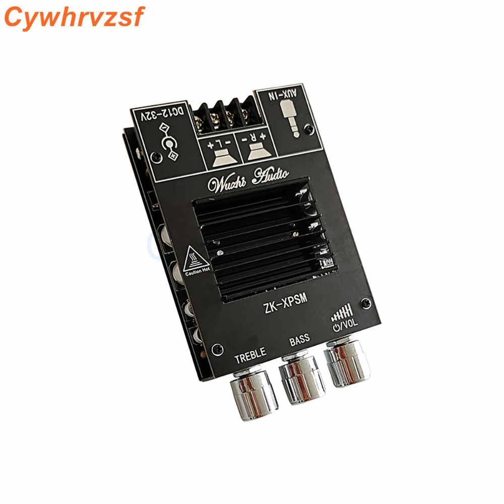 YS-XPSM 150W*2 TDA7498E Stereo Treble Bass Adjustment Bluetooth5.0 Audio Power Amplifier Board Module Dual Channel Heat Sink APP