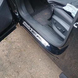 For MG ZS HEV Hybrid ES5 EV 2025 Car Door Sill Protector Pedal Cover Scuff Plate Trims Sticker Car Styling Accessories
