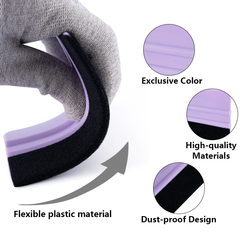 Vinyl Wrap Plastic Felt Squeegee Car Wrap Tool Scraper Window Tint Tools for Vehicle Color Change Film Glass Film Installing
