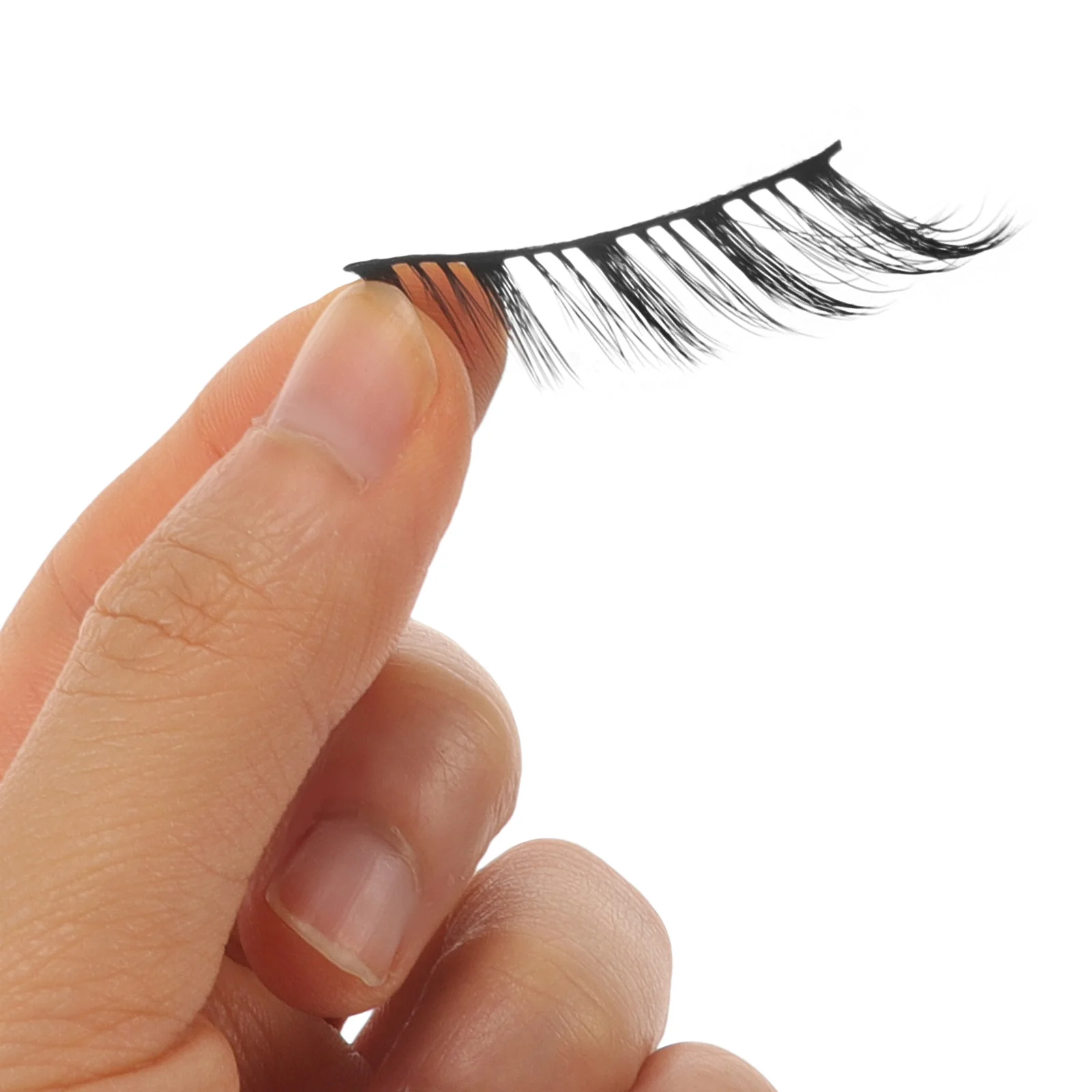 

7 Pairs Fake Eyelashes Fox Eye Wispy Lashes Natural Look For Daily Stage Performance Lightweight Chemical Fiber