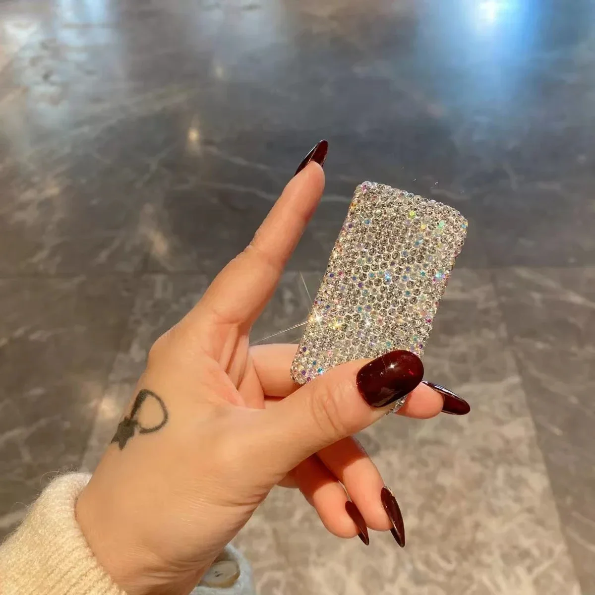 Bling strass garrafa de viagem organizador de comprimidos 3 compartimentos bonito recipiente de medicina diária portátil caixa de comprimidos de viagem caso bling