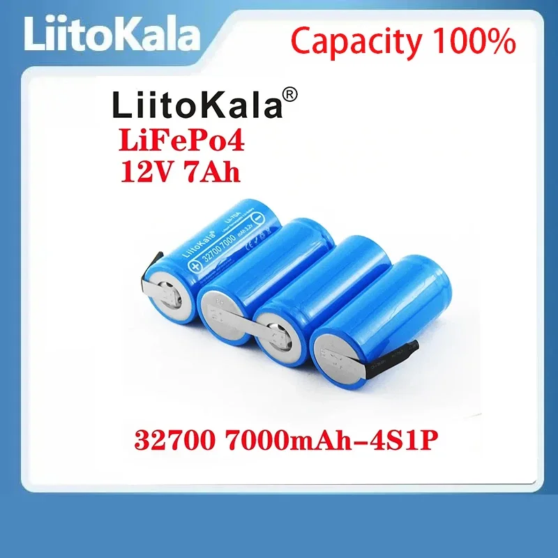 LiitoKala 12V 24V 36V 7Ah 32700 7000mAh lii-70A LiFePO4 Battery 35A Continuous Discharge Maximum 55A High power battery DIY