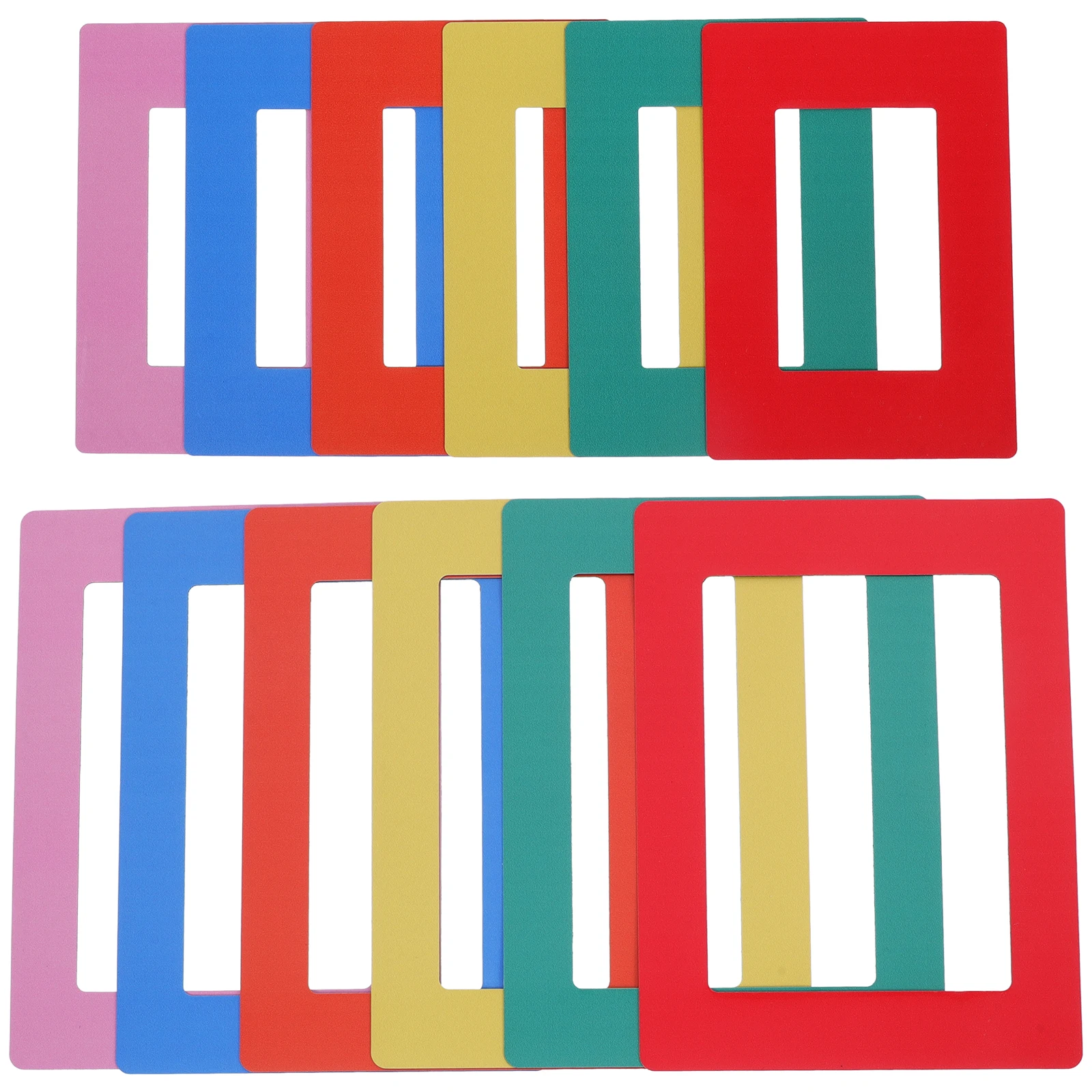 

12Pcs Magnetic Picture Frames for Fridge Reusable Photo Magnets Smooth PVC Design for Metal Surfaces Small Photo Frames