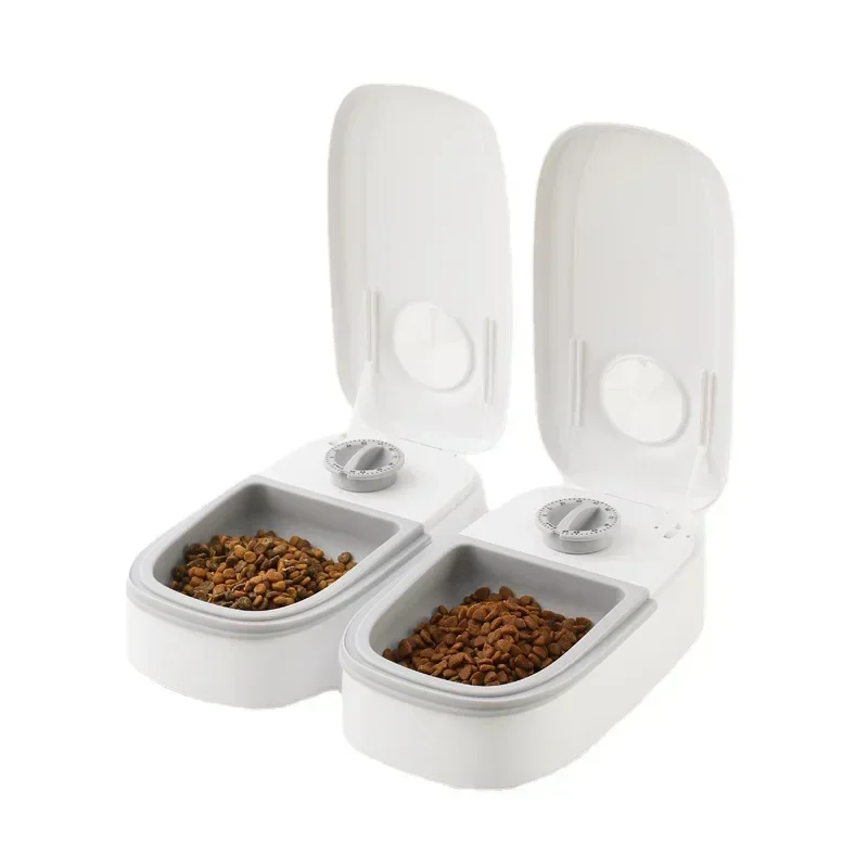 Hot selling and durable Scheduled Fixed Point Automatic Pet Feeder Anti-Waste Food Basin