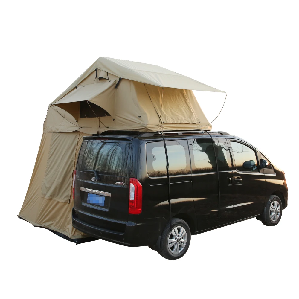 Camping Outdoor Equipment Car Roof Tent Self-Driving SUV Car Double Side Tent With Back Wall