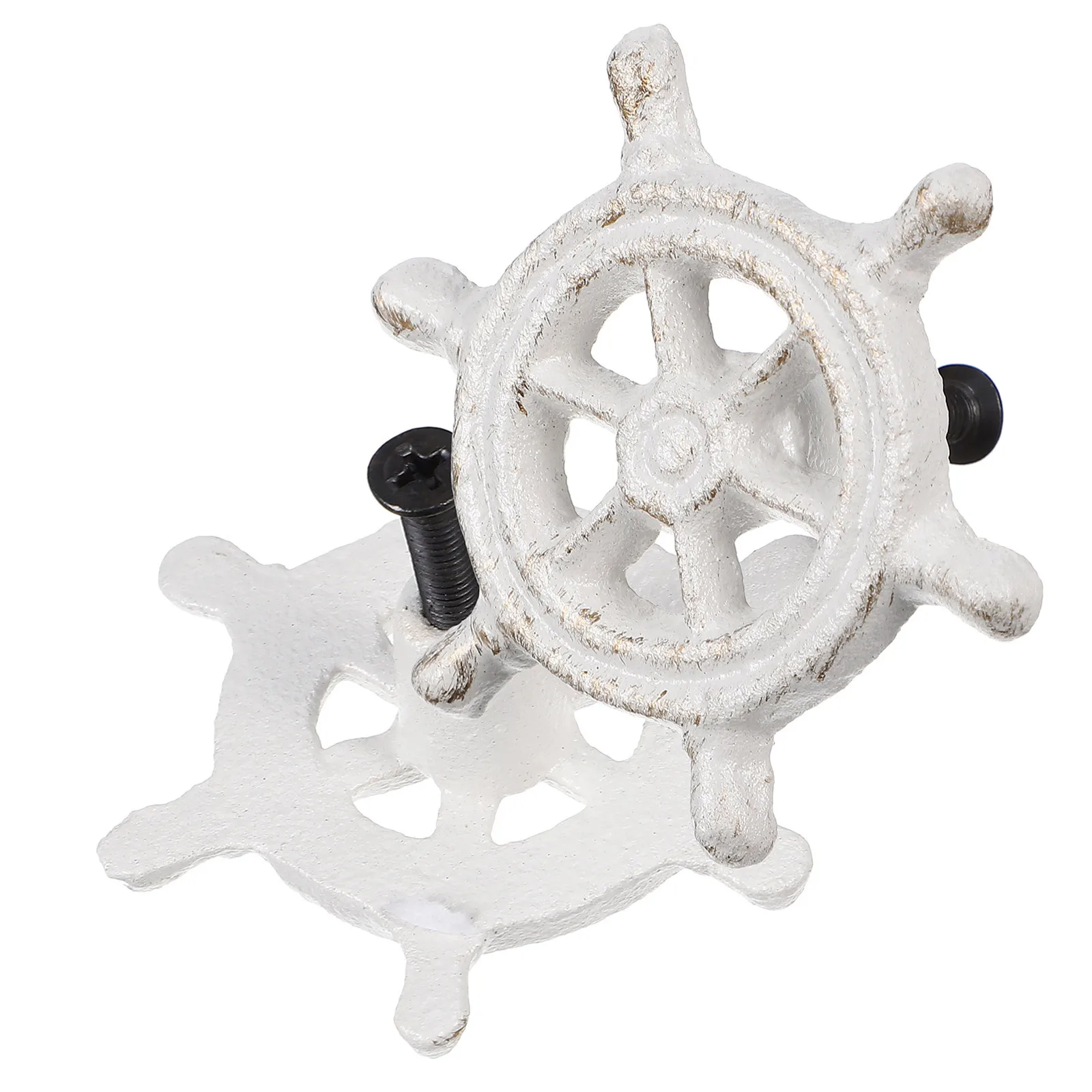 

2Pcs Cast Iron Ocean Themed Cabinet Handles Retro Style Drawer Pulls for Furniture Wardrobe Handles Drawer Pulls