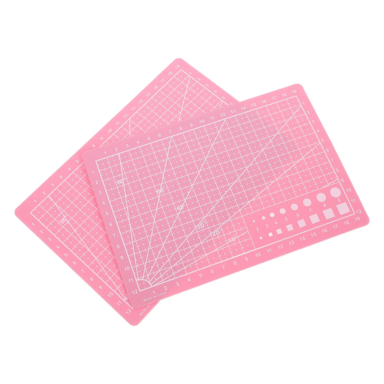 

2Pcs A5 Large-Scale Precision Cutting Pad Double-Sided Self-Healing Surface Metric Grid Craft Mat for Sewing DIY Crafting