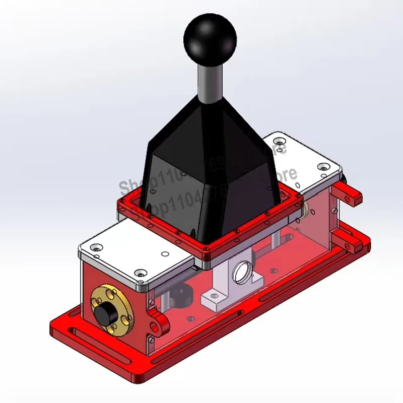 PC Racing Simulator Game H Shifter 10mm Thick Aluminum Alloy Shell Sandblasted Anodizing Process For Simagic MOZA Fanatec