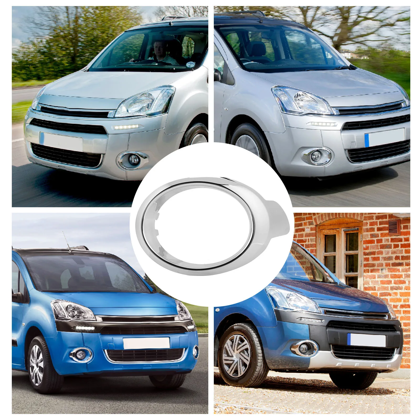 

Накладка на противотуманную фару, хромированная накладка на противотуманную фару из АБС-пластика 1608323880, улучшенная стильная, простая установка для партнера Tepee