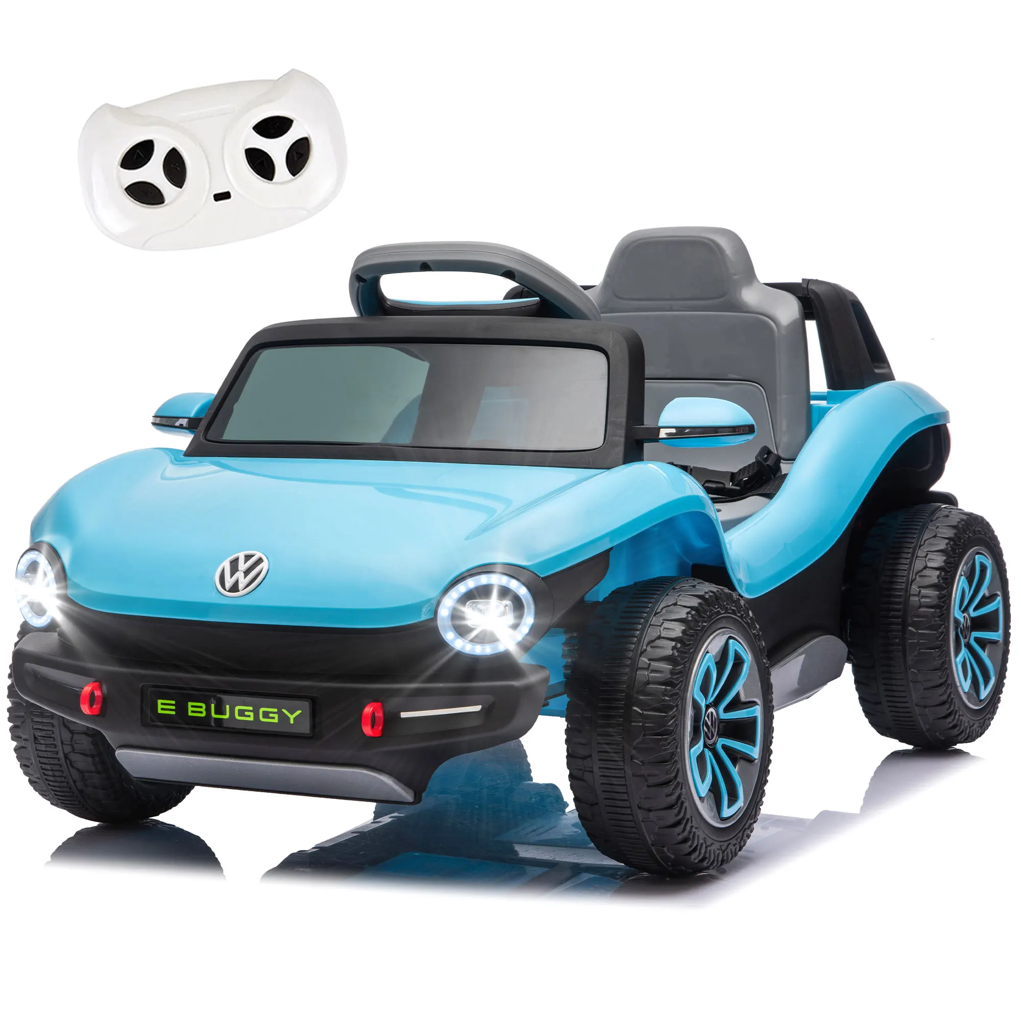 

Детский электромобиль Volkswagen Beetle 12V с лицензией, родительский контроль 2.4G, 2WD, 4-колесная подвеска, задний отсек для хранения