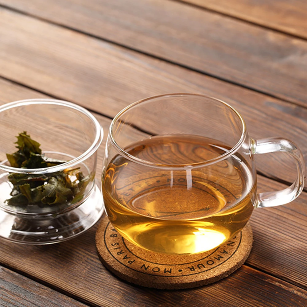 Elevate your daily tea and coffee ritual with a stunning, long-lasting premium quality glass tea cup with lid and infuser. Enhan