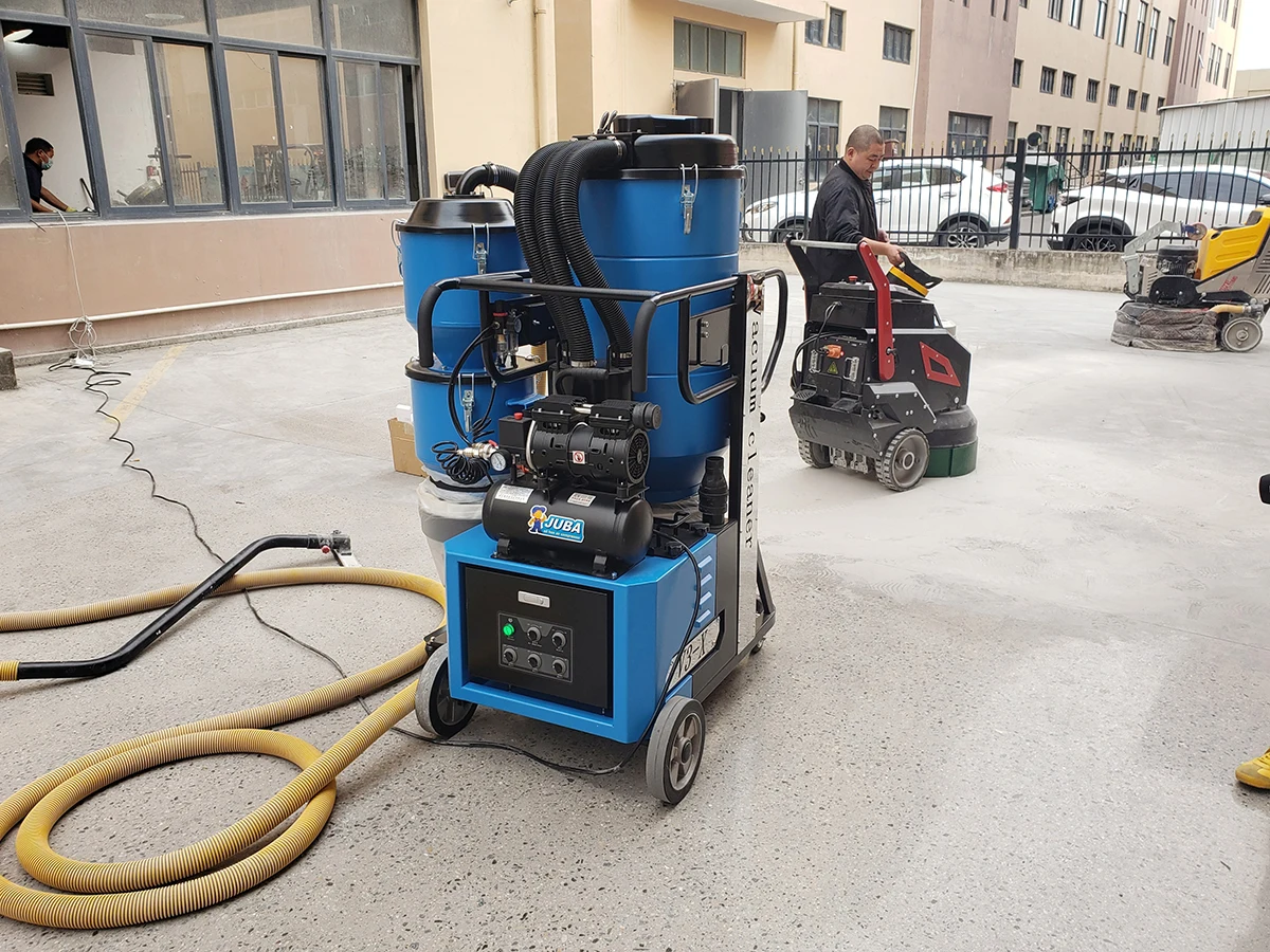 New Construction Floor Grinding JS Electric Automatic Concrete Dust Collector-V3-X Industrial Cyclone+HEPA 220V/110V Vacuum