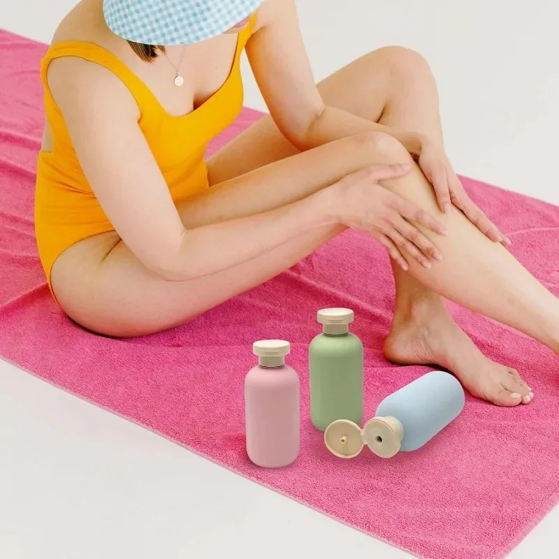 Bottiglie da viaggio per shampoo da 3 pezzi per articoli da toeletta Contenitore da viaggio ricaricabile da 200 ml Confezione secondaria Bottiglie da spremere