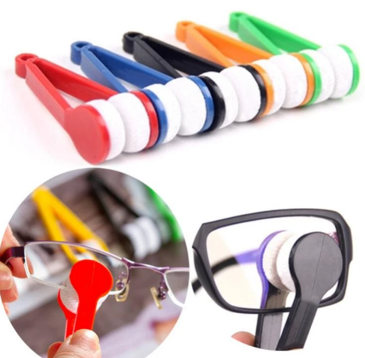 1000pcs Fashion Hot Mini Sun Glasses Eyeglass Microfiber Brush Cleaner Home Office Easy