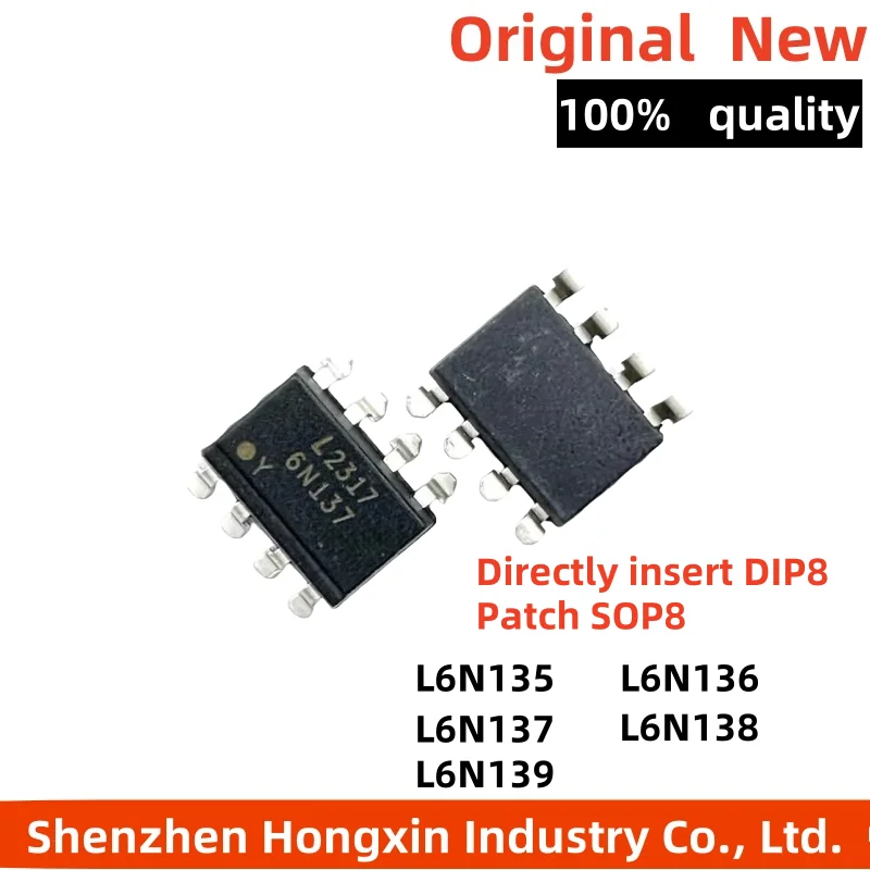 

10 pieces New LTV6N135 6N136 6N137 6N138 6N139 DIP8 SMT SOP8 High speed optocoupler isolator