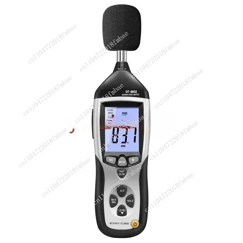 DT-8852 digital sound level meter, range 30-130 dB, USB recorder with data recording function