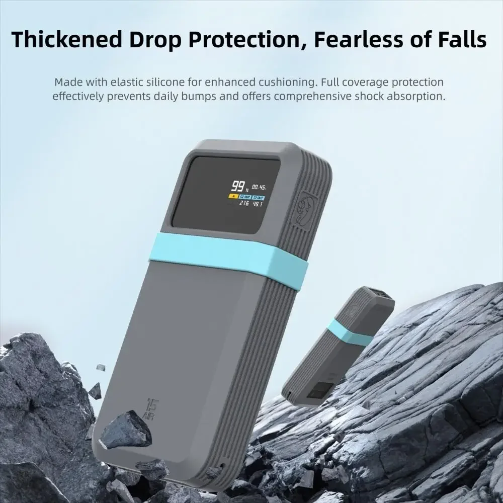 

Shockproof Silicone Case Dustproof Soft Protective Case Portable Solid Color for CUKTECH 15 Power Bank Air 15000 100W
