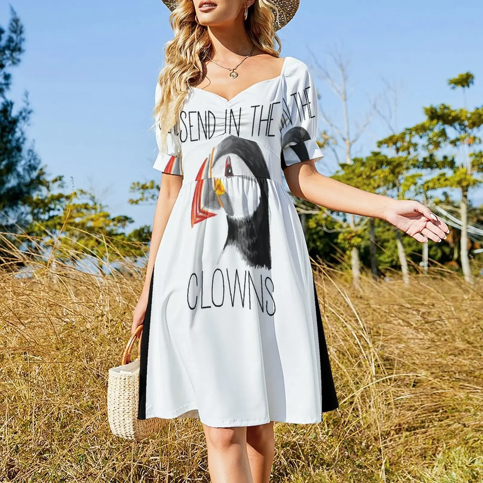 Send in the Clowns (Atlantic Puffin) Sleeveless Dress long sleeve dresses dress party night Dress