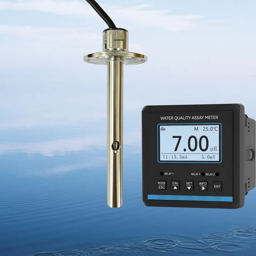 عالية الدقة استجابة سريعة IP68 مقاوم للماء مقياس درجة الحموضة الفولاذ المقاوم للصدأ EC الاستشعار لعلاج مياه الصرف الصحي النقي OEM