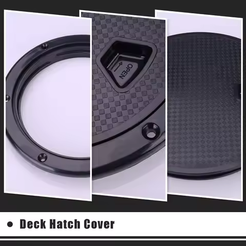 Boat Hatch Cover Round Shape High Grade Anti-Slip Surface for Kayak Deck Yacht Inspection Hole Wear-Resistant Convenient