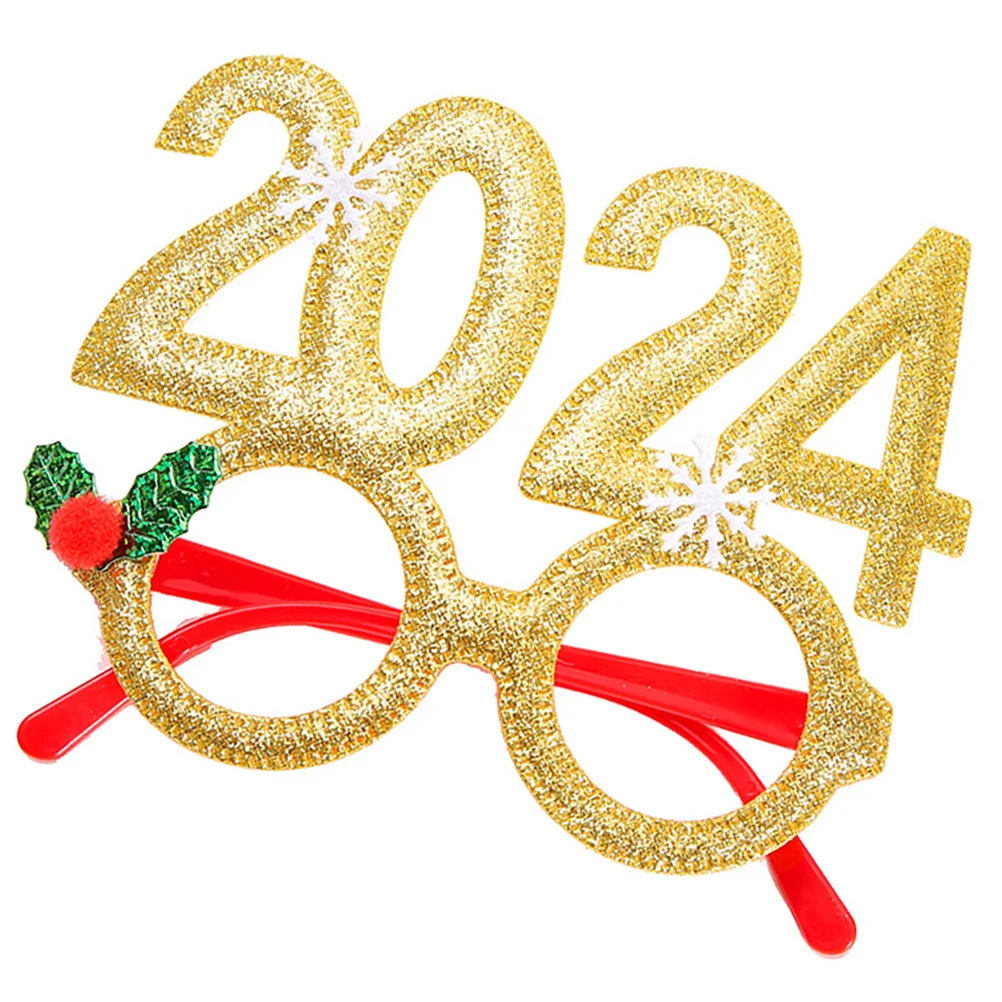 Okulary świąteczne Oprawki Okularów Imprezowych Rekwizyty Okulary na Imprezę Świąteczną Uroczystości Świąteczne Akcesoria na Imprezę Bożonarodzeniową Dla Dzieci Dorosłych Wielokrotnego Użytku