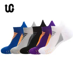 Coolmax-Calcetines deportivos para hombre y mujer, medias antideslizantes para ciclismo, baloncesto, correr, senderismo, tenis y esquí, 5 pares