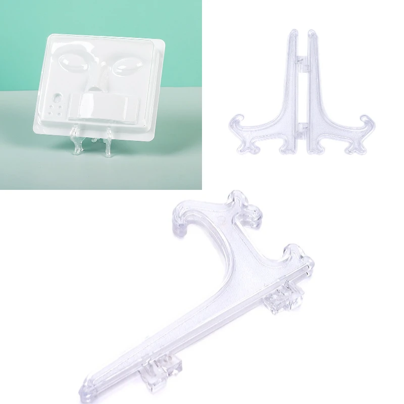 Suporte de base três em um para extensão de cílios, placa de cavaletes, capa transparente facial, suporte de beleza, kit de cosméticos de saúde