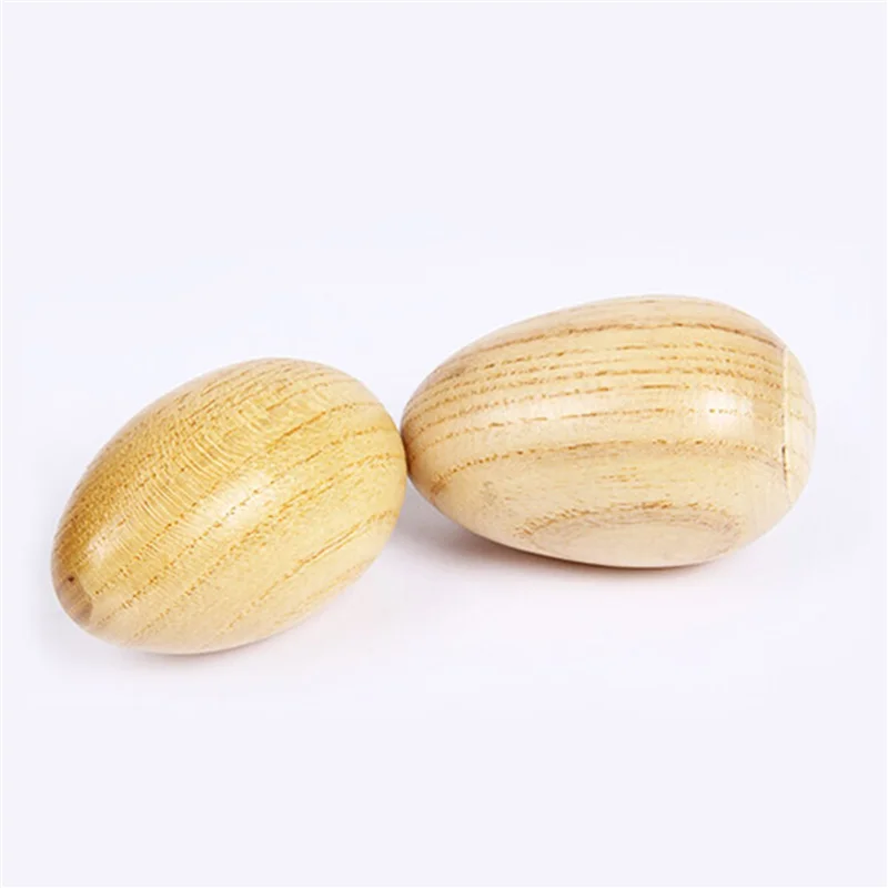 

ABUE-Set Of 48 Pcs Wooden Percussion Musical Egg Maracas Egg Shakers Musical Instrument Toy For Kids