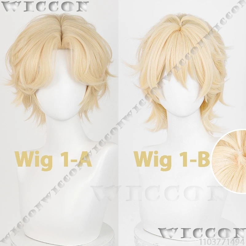 Luka R7 R5 Anime Alien Stage Luca Lucca Blink Gone Cosplay Various styles Wig Green/Red Light Headset Earphone Men RP Customized