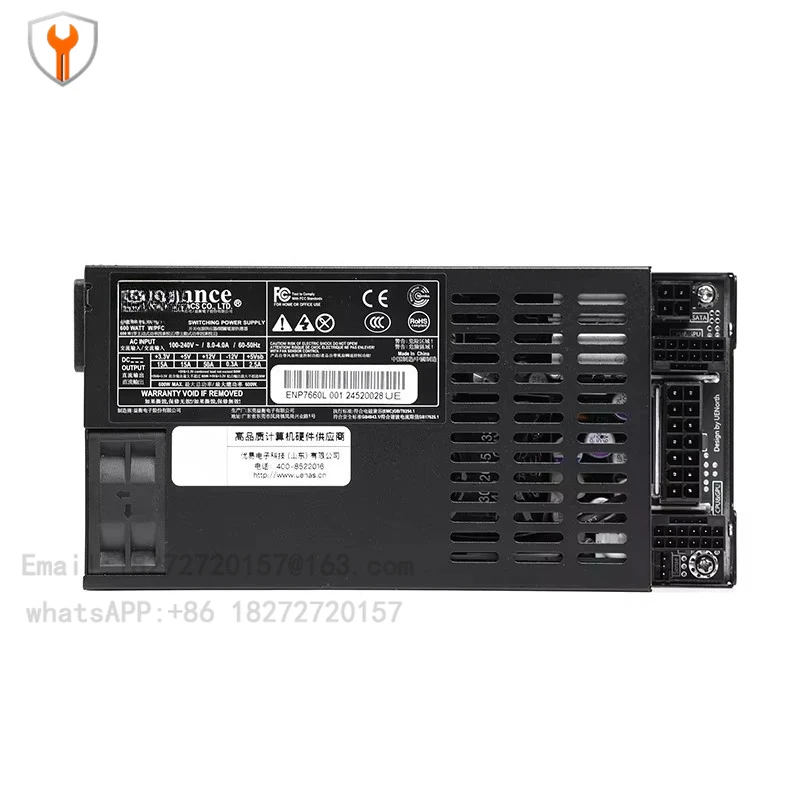 ENP-7660L Flex-ATX PSU 600w NAS/ITX 소형 호스트 플래티넘 ENP-7660B 블랙 저소음 팬 풀 모듈 전원 공급 장치
