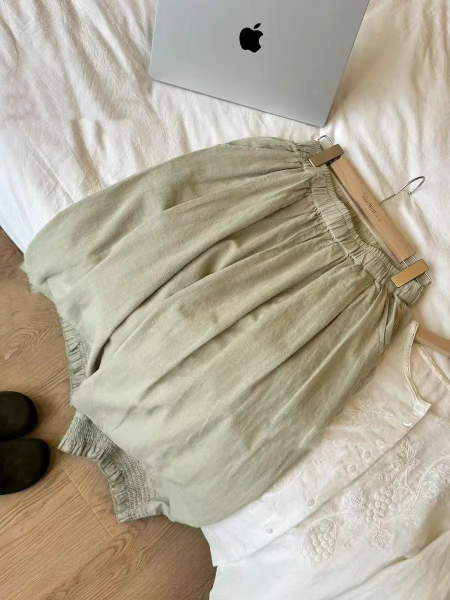 

Японские свободные ленивые сложенные брюки-фонарики с воздушным шаром, широкие брюки, женские летние свободные драпированные повседневные утягивающие брюки-ножи, Harajuku Sle