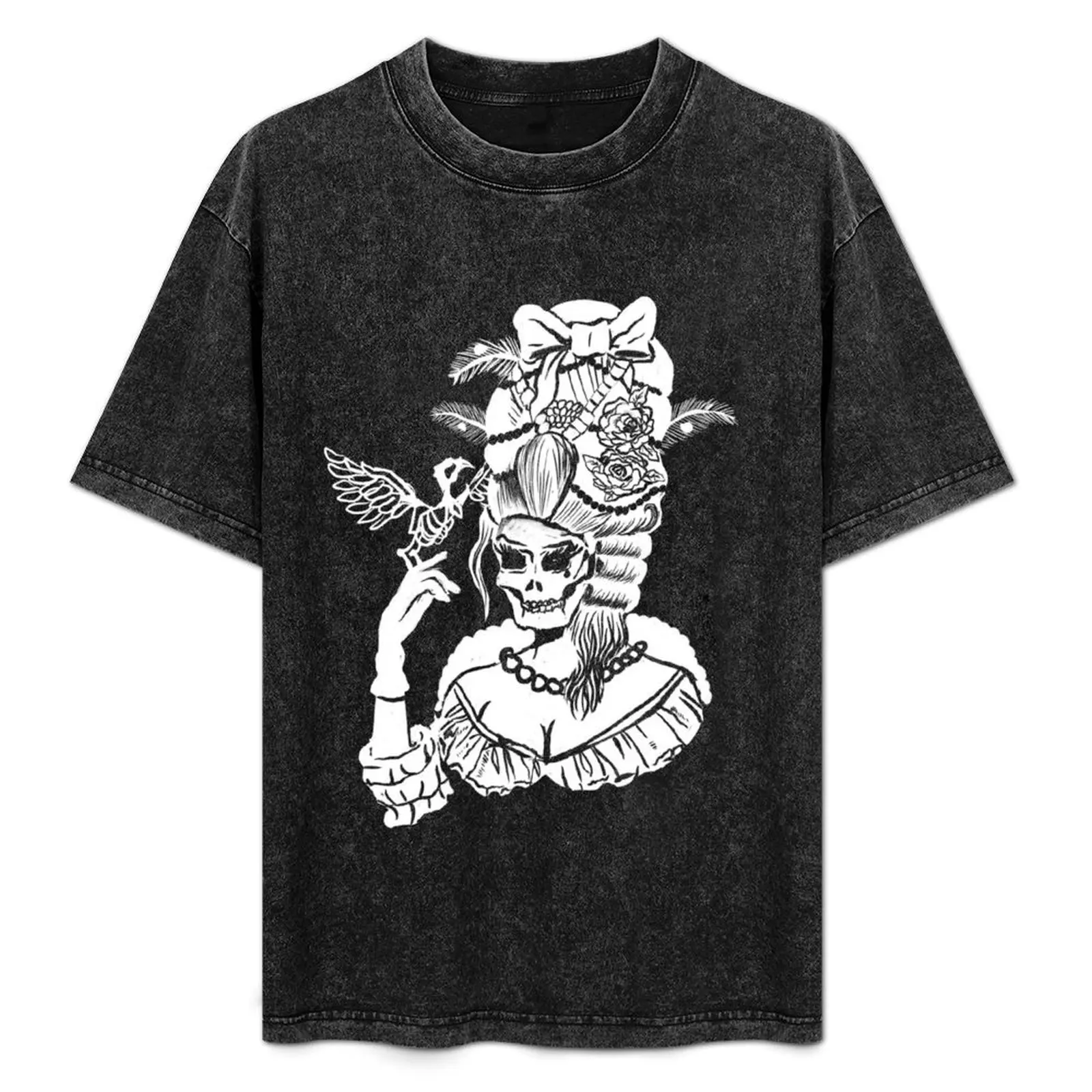

Gothic Marie Antoinette Black & White T-Shirt cotton man t-shirts graphic t shirts men graphic t shirts