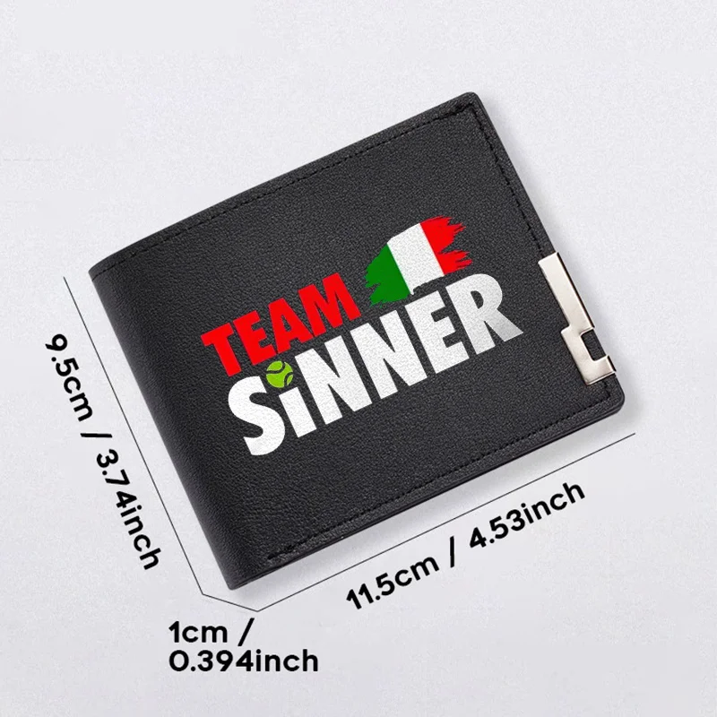 TEAM SINNER ИТАЛИЙСКИЙ ПРАПОР ДИЗАЙН МУЖСКИЙ Тонкий кошелек из искусственной кожи ЛЕГКИЙ ВЫПУСКНЫЙ БИЗНЕС-СТИЛЬ МОДНЫЙ АКСЕССУАР ДЛЯ ВСЕГДА ИСПОЛЬЗОВАНИЕ
