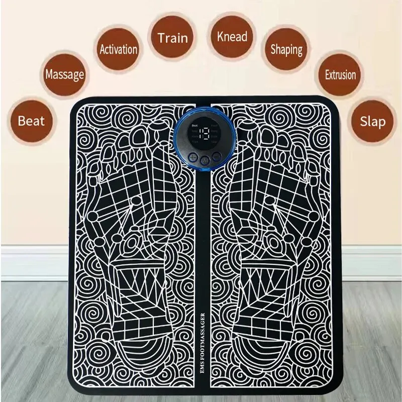 EMS Electric Foot Massager Pad Pulse Massage Patch Relief Pain Relax Feet Neck Back Acupoints Massage Improve Blood Circulation image 4