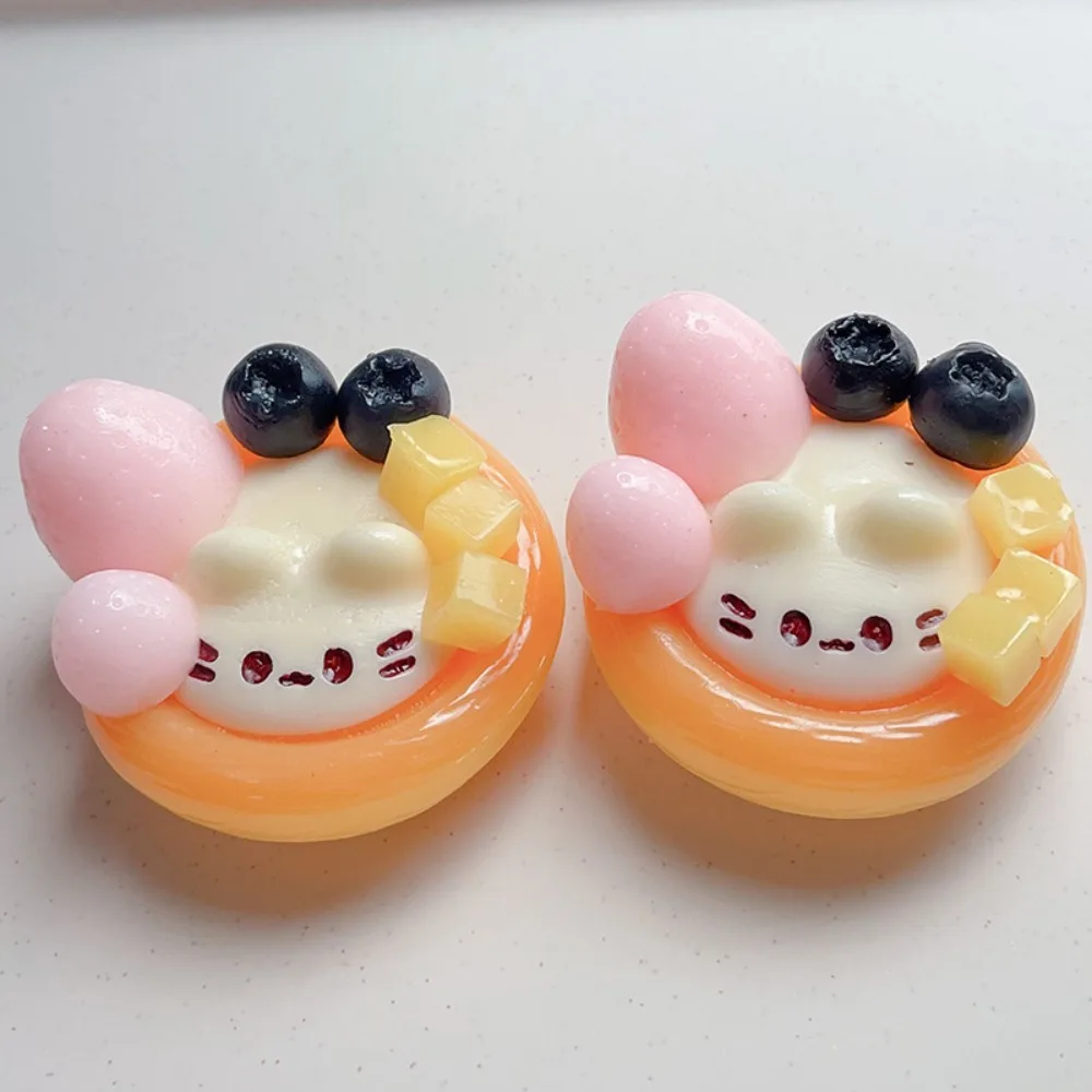 Taba Squishy Cute Kitten Egg Tart  Squeeze Toy - Soft Stress Relief Fidget Sensory Toys for Anxiety, Fun Gifts for Kids Adults