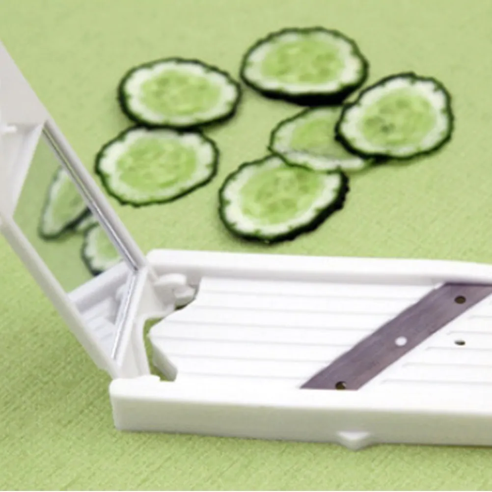 Cucumber Slicer Cutter for Facial Masks Thin Slice Vegetable Fruit Tool with Mirror Random Color