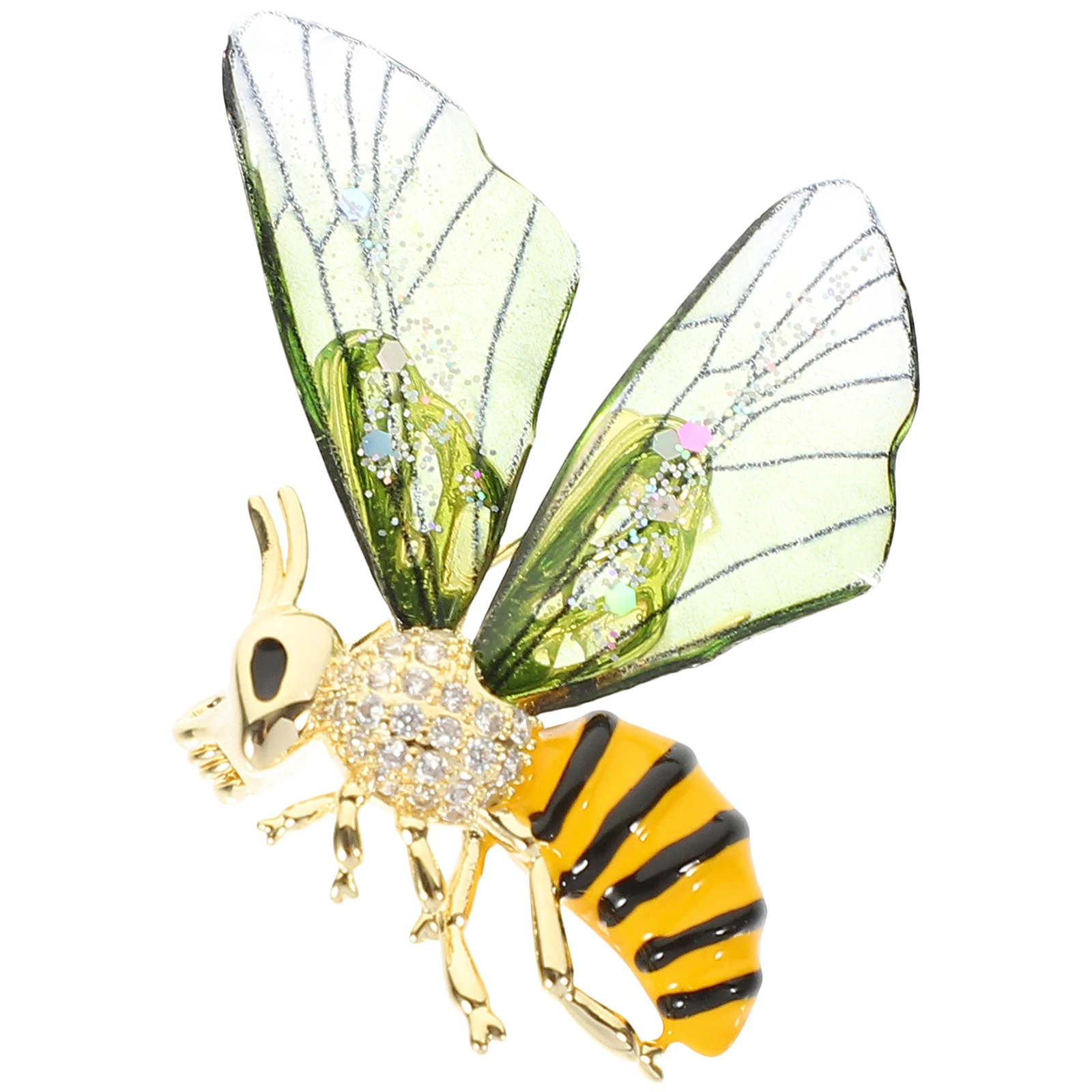 

Vintage Bee Brooch Pin Delicate Decorative Clothing Accessory Lapel Shawl Hat Pin Lightweight Women Brooches Festivals Parties