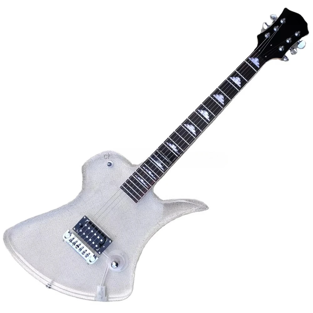 

STLF Flyoung High Quality Unusual Shape Acrylic Electric Guitar Maple Neck Rosewood Fretboard