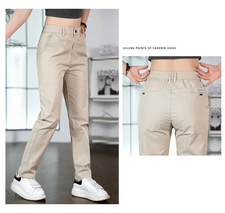 2026 Neue Herren Eisseide Gerade Geschnittene Dünne Atmungsaktive Freizeithose Sommer Business Lange Hose Modisch Vielseitig Leichtgewichtig – Detail 6