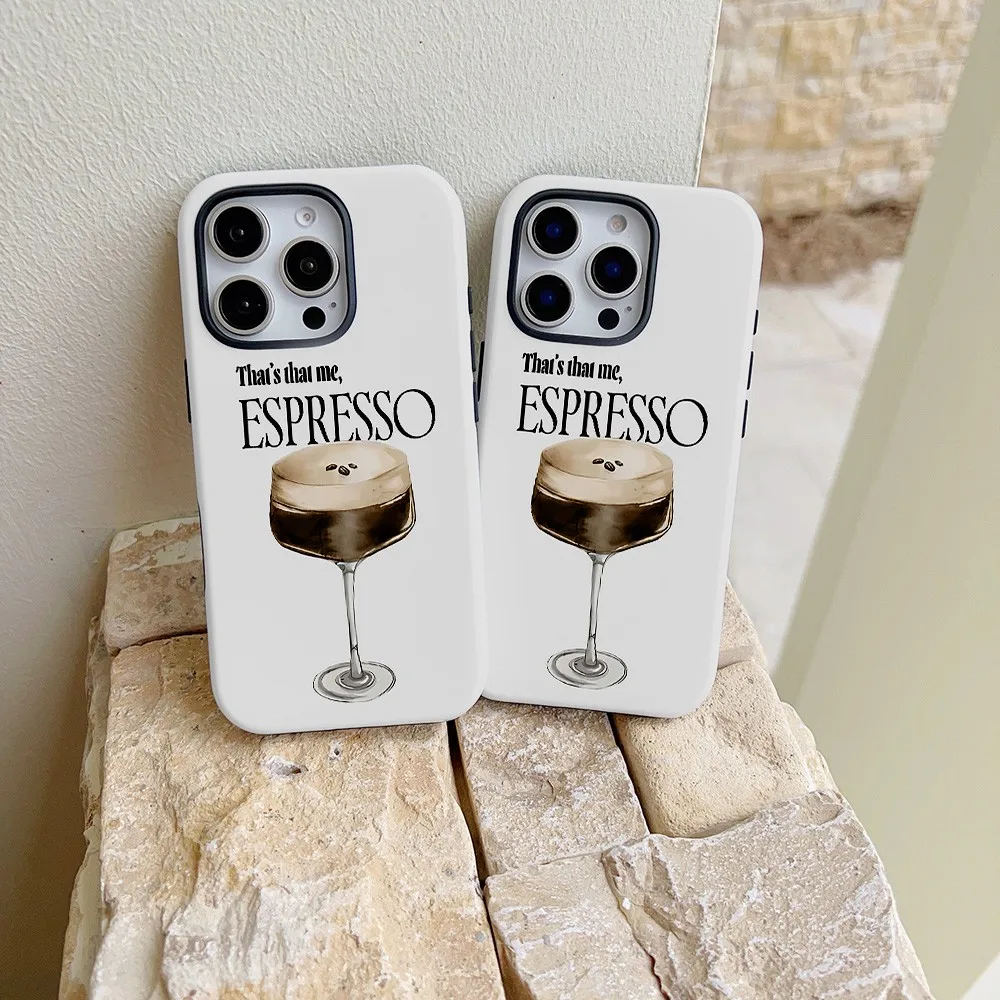 Realistic Cup Illustration Phone Case for Samsung Galaxy S22 S23 S24 S25 S26 FE Plus Ultra Edge 4G 5G Luxury Double-layer