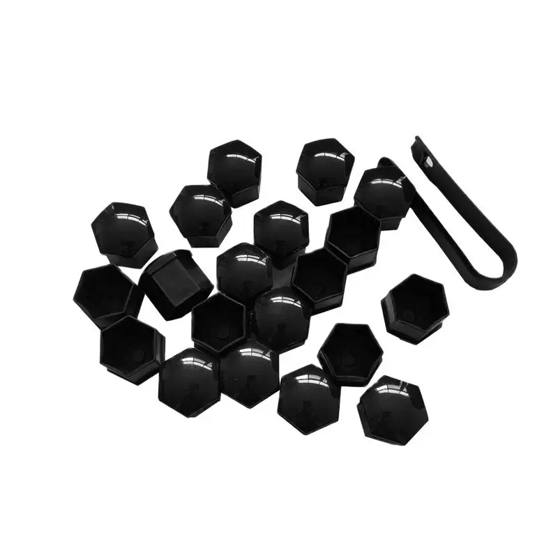 20Pcs 17mm Car Wheel Nuts Covers Auto Caps Hub Screw Protector Bolt Head Cover Cap Plastic Tire Wheel Screw Bolts Car Styling