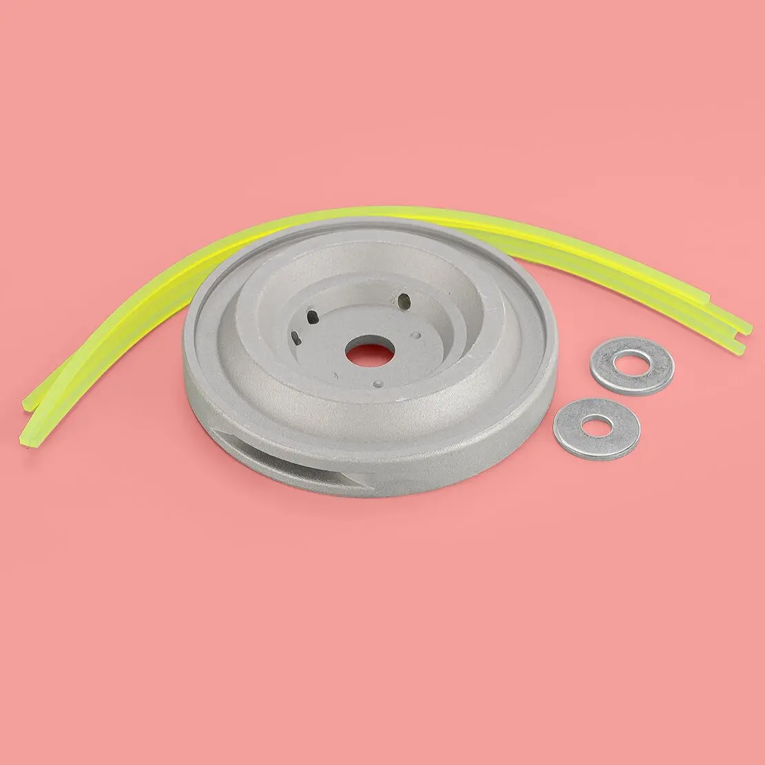 String Trimmer Strimmer Head with Line & A Reverse Brush Cutter Lawn Mower Tool Grass Snipper Part Aluminum Alloy