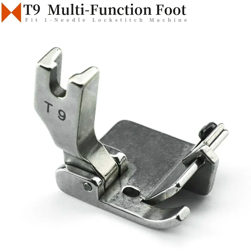 T9 Adjustable Multifunctional Edge Guide Hemmer Foot Fit Lockstitch Sewing Machines, JUKI DDL-8500 9000 JACK A3 A4, A5, A6, A7