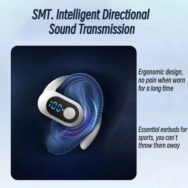 Auricular KY2 PRO inalámbrico Bluetooth 5,3, pantalla LED de alimentación, batería de larga duración, Control de botón, Audio HiFi 3D para uso diario